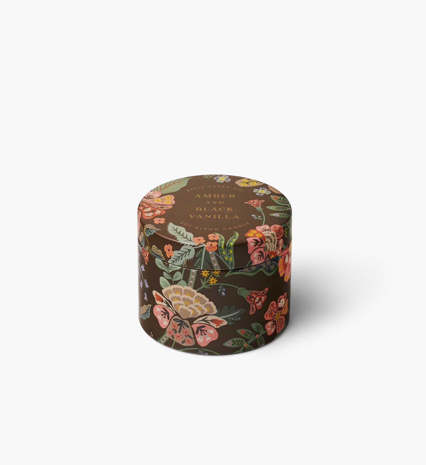 Gracie Amber and Black Vanilla 3 oz Tin Candle