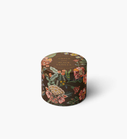 Gracie Amber and Black Vanilla 3 oz Tin Candle