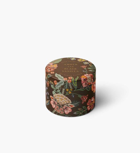 Gracie Amber and Black Vanilla 3 oz Tin Candle