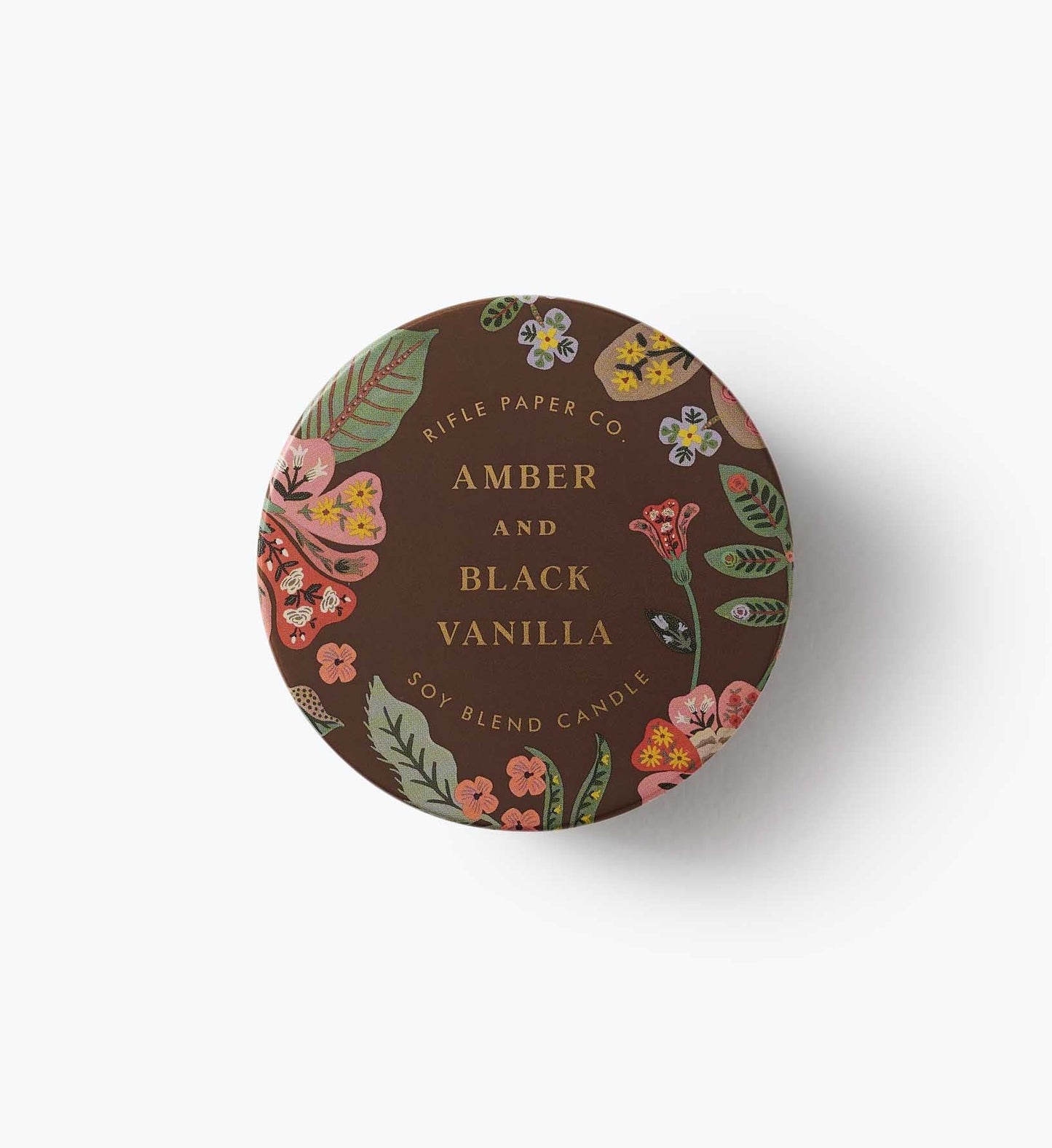 Gracie Amber and Black Vanilla 3 oz Tin Candle