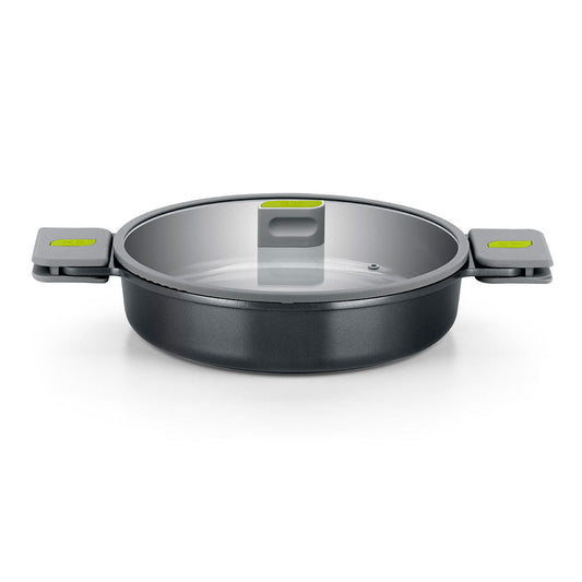 Life Ceramic Nonstick Dual Handled Sauté Pan with Glass Lid 28 cm, 3.1 L