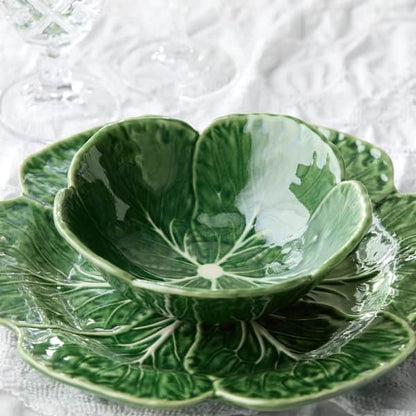 Le Jardin Cabbage 3-D Cereal Bowl 8 in