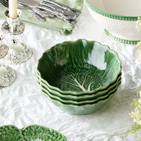 Le Jardin Cabbage 3-D Soup Bowl 8.625 x 2.75 in