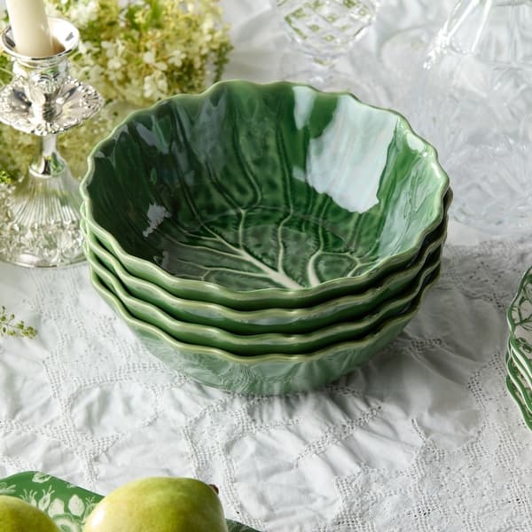 Le Jardin Cabbage 3-D Soup Bowl 8.625 x 2.75 in