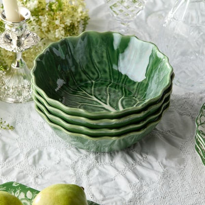Le Jardin Cabbage 3-D Soup Bowl 8.625 x 2.75 in