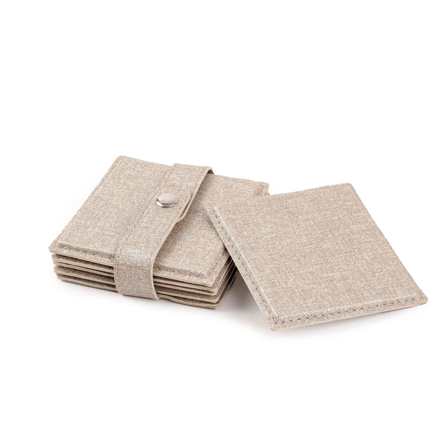 Set of 6 Coasters - Linen Latte