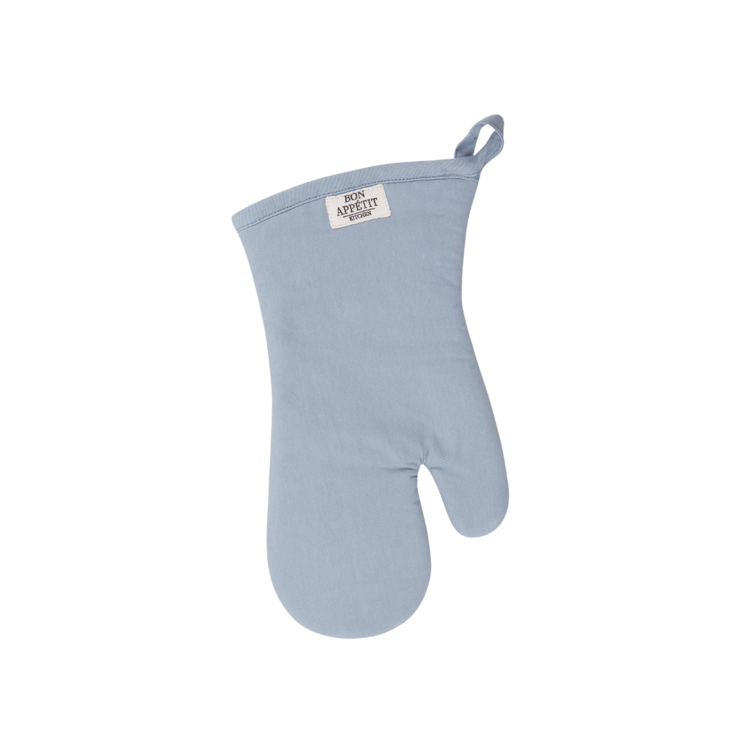 Dusty Blue Chino Oven Mitt