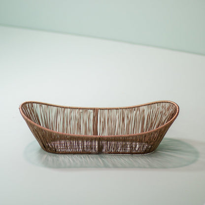 RosÃ© Rhythm Wire Oval Basket