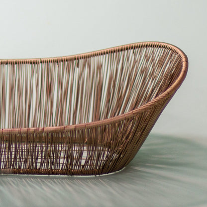 RosÃ© Rhythm Wire Oval Basket