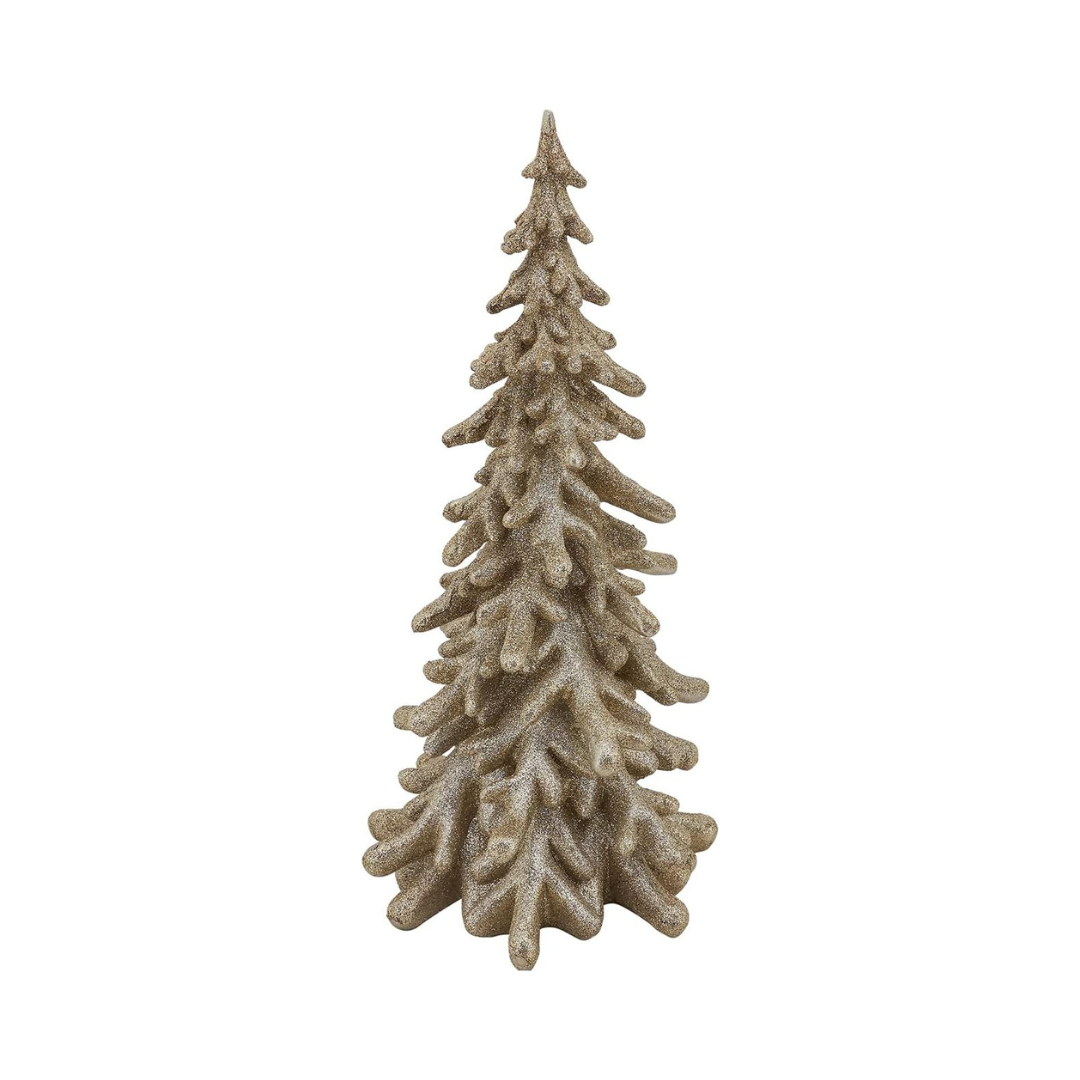 Glitter Christmas Tree resin Silver 16"