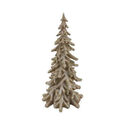 Glitter Christmas Tree resin Silver 16"
