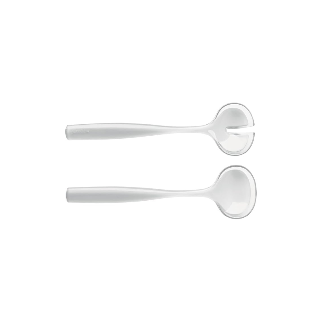 Grace Salad Server - White