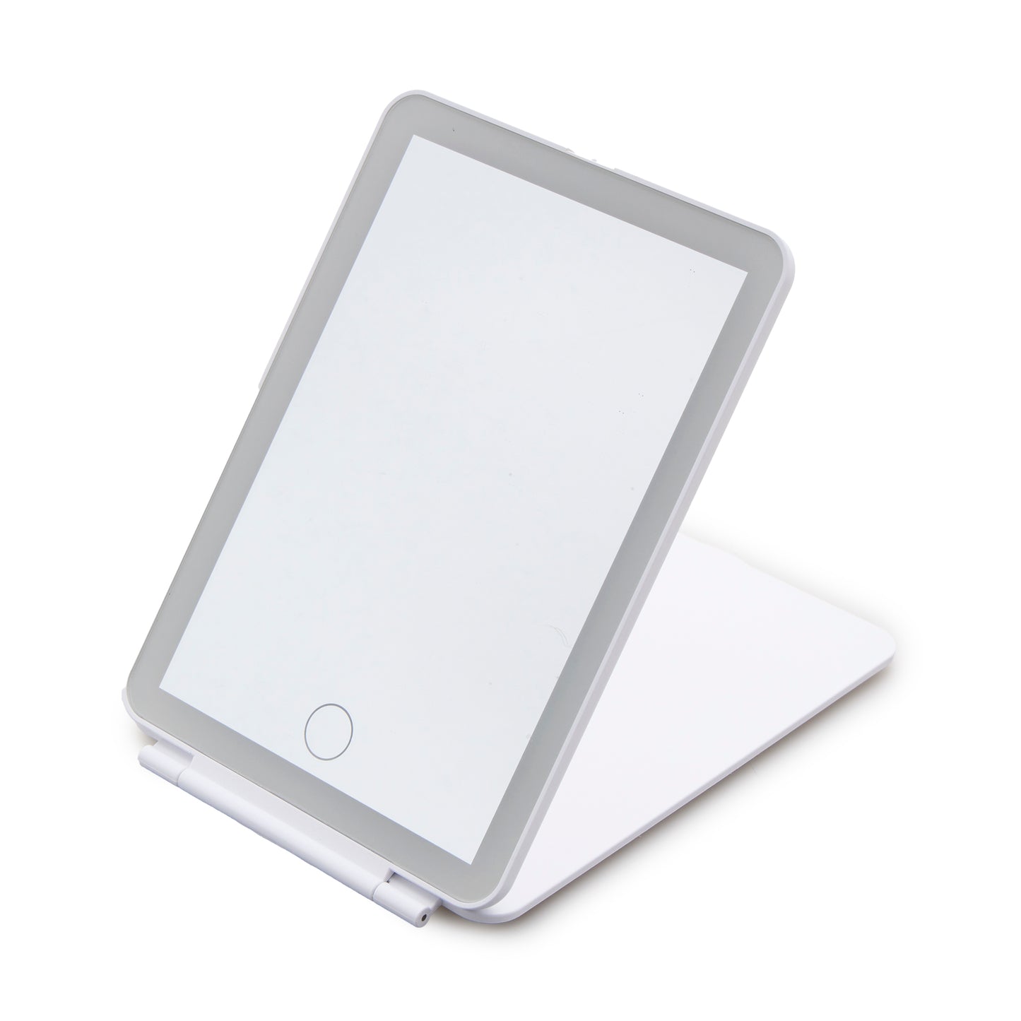 Folding Flat Easy Travel Light Up Mirror W/Rechargeable Battery