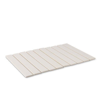 Rollable Diatomaceous Earth Stone Bath Mat White