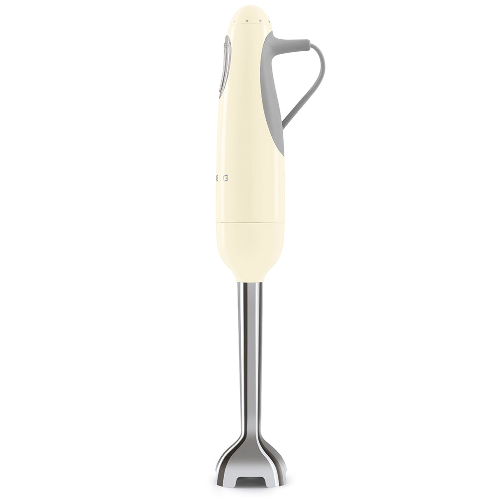 Cream Retro Hand Blender with Accessories