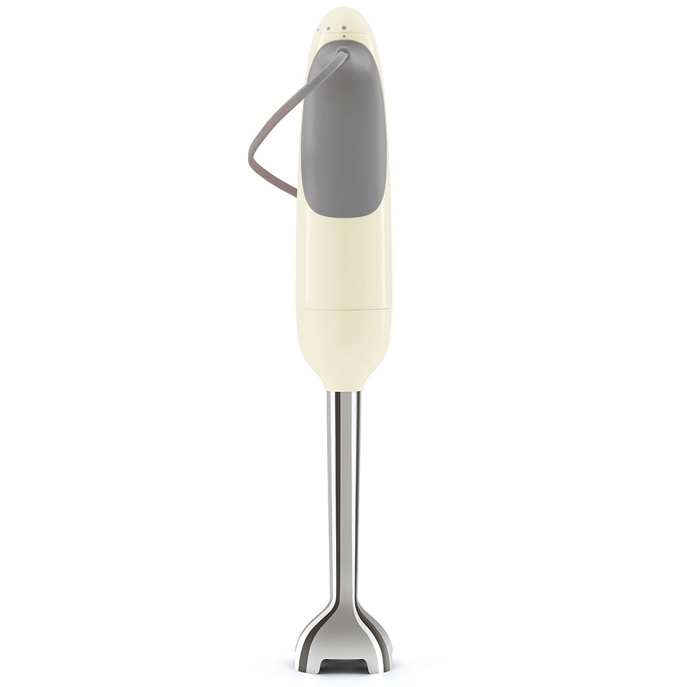 Cream Retro Hand Blender with Accessories