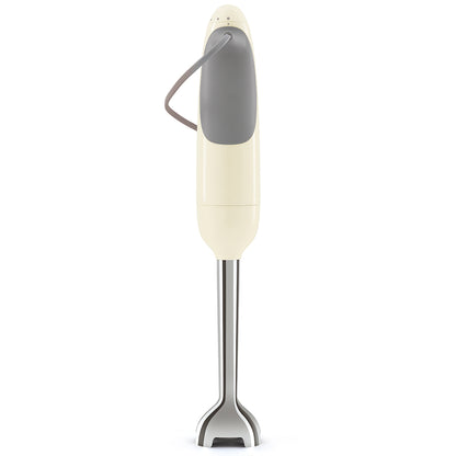 Cream Retro Hand Blender with Accessories