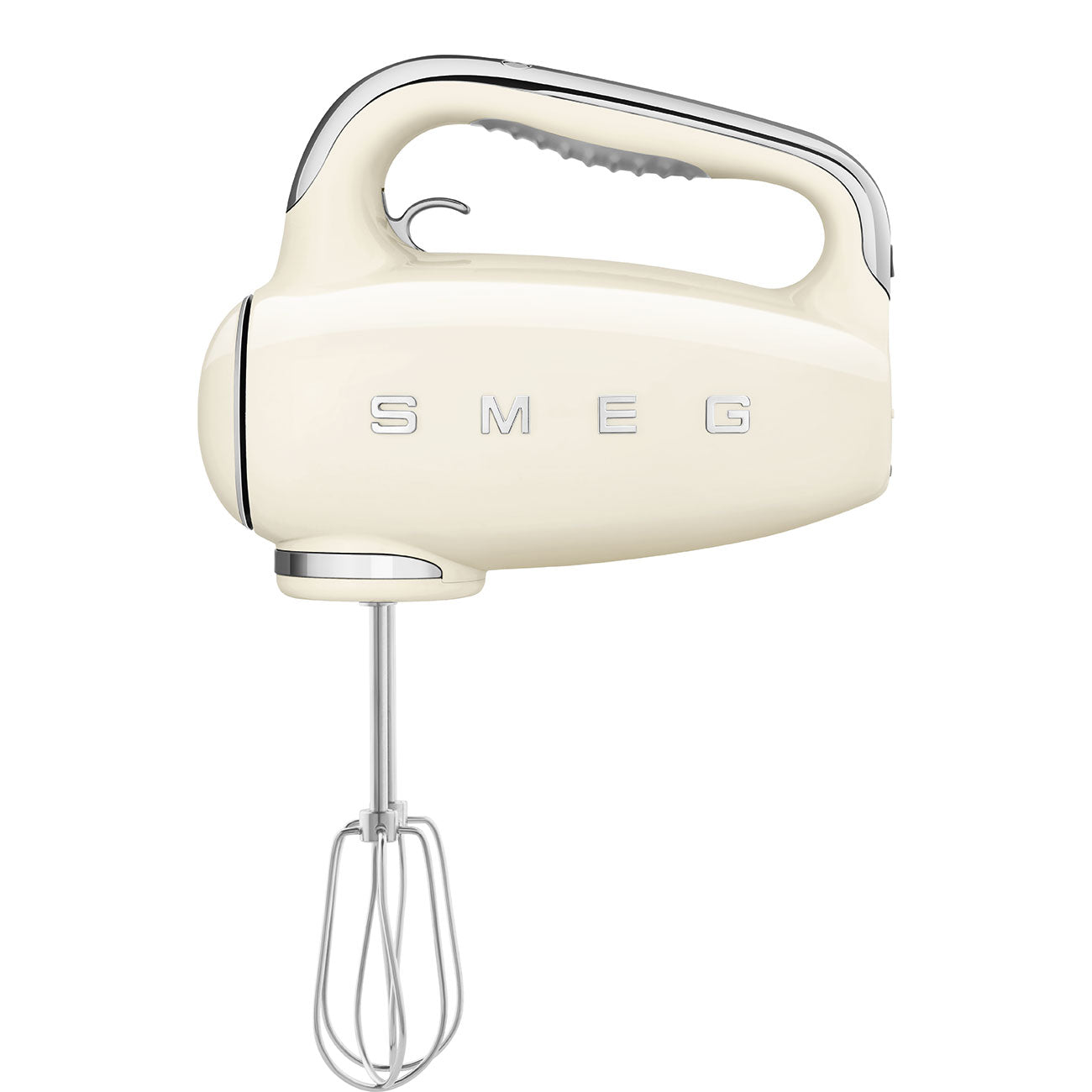 Retro-Style Cream Hand Mixer