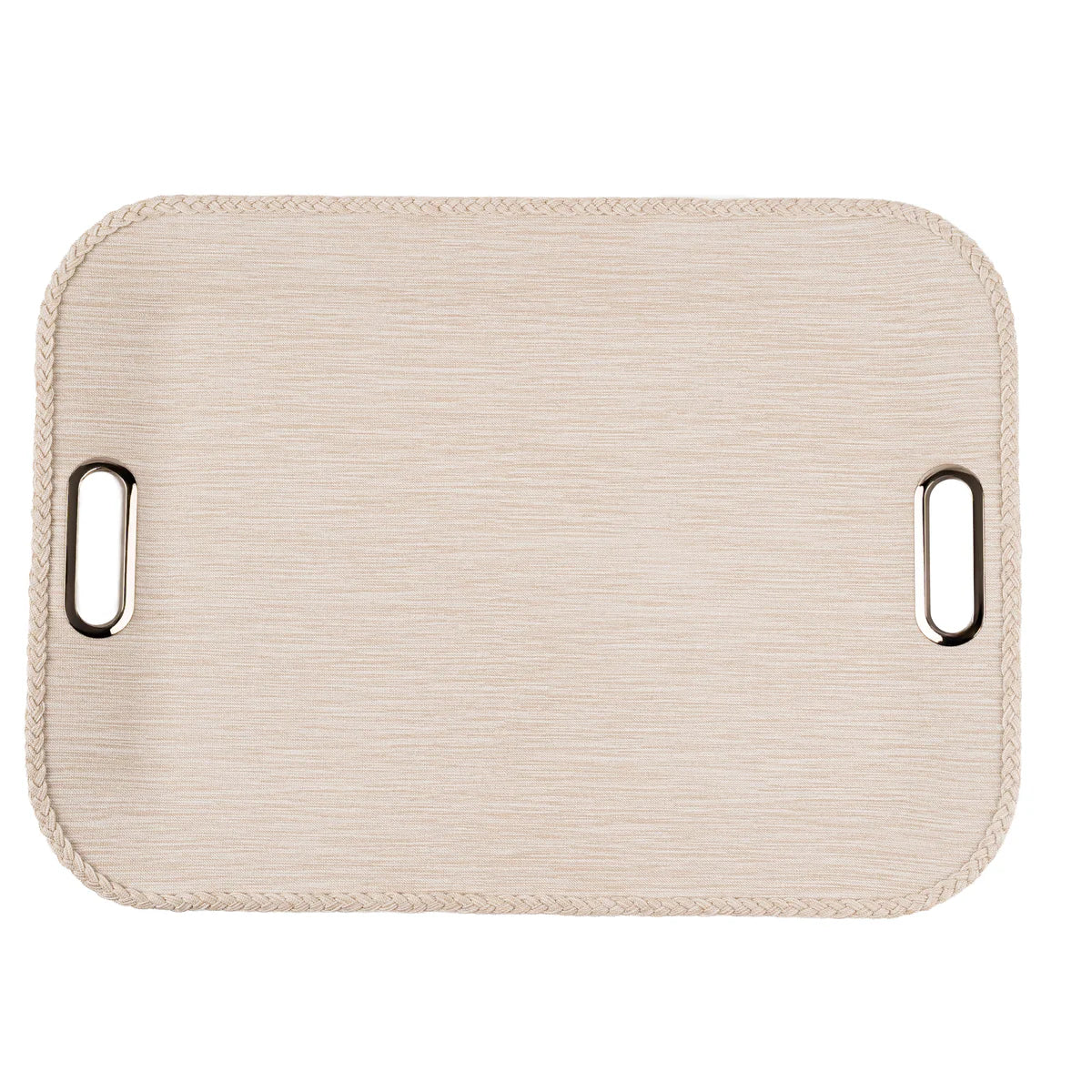 Large Tray with Leather Band - Amara Beige