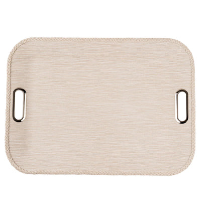 Large Tray with Leather Band - Amara Beige