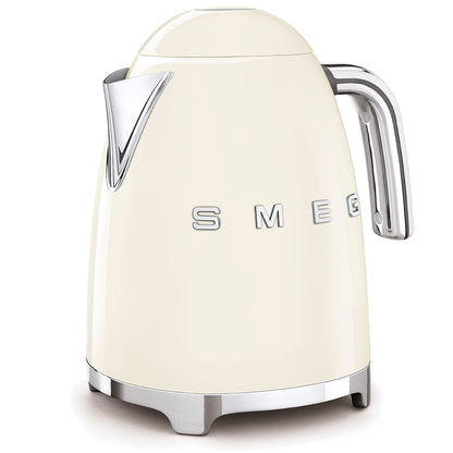 Retro-Style Cream Electric Kettle