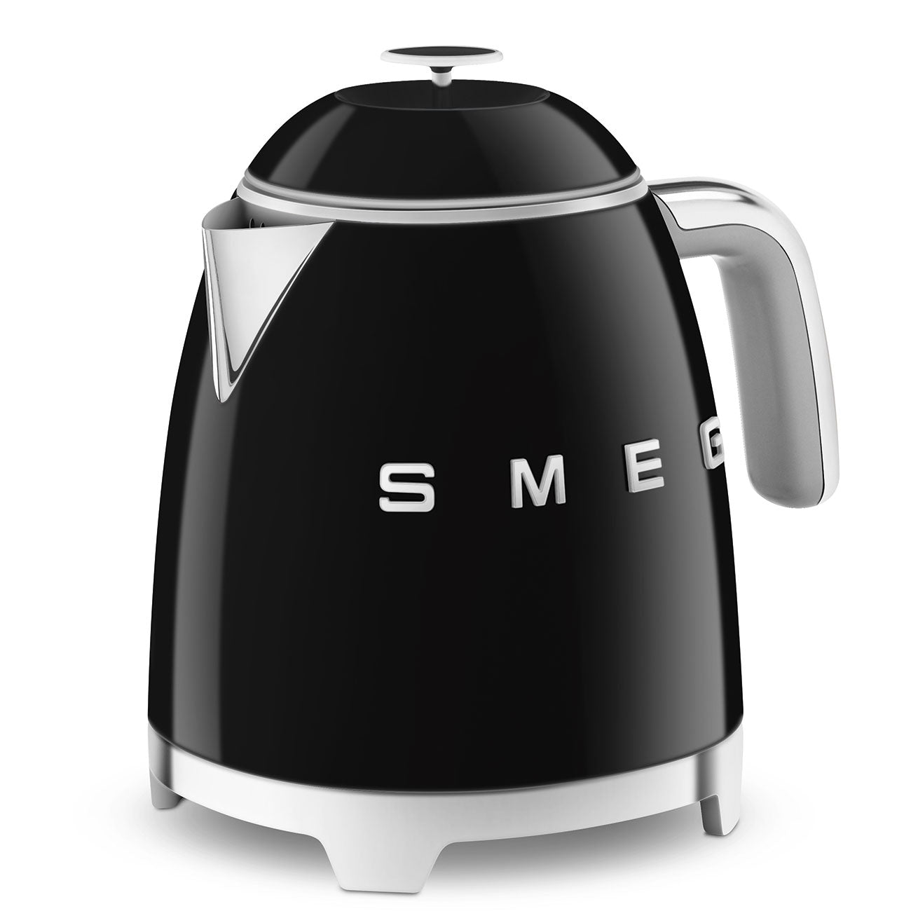 Retro-Style Black Mini Electric Kettle