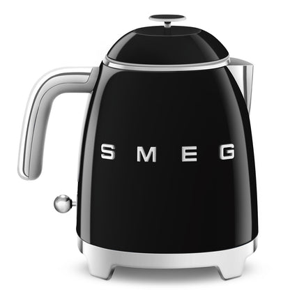 Retro-Style Black Mini Electric Kettle