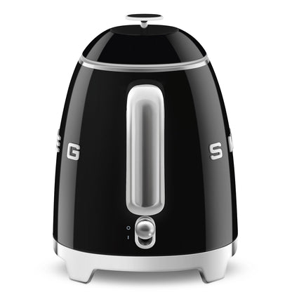 Retro-Style Black Mini Electric Kettle