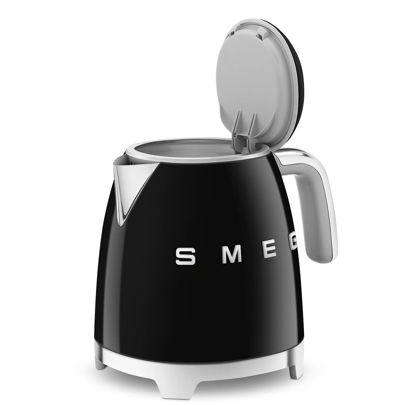 Retro-Style Black Mini Electric Kettle