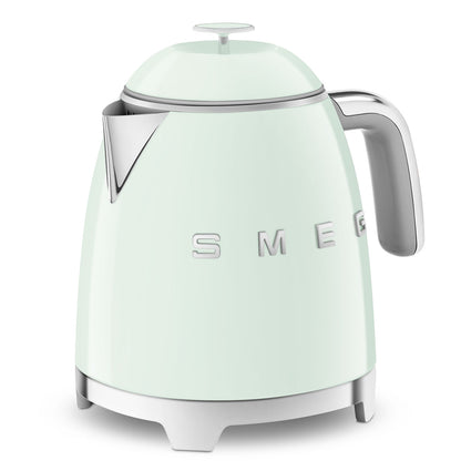 Retro-Style Pastel Green Mini Electric Kettle