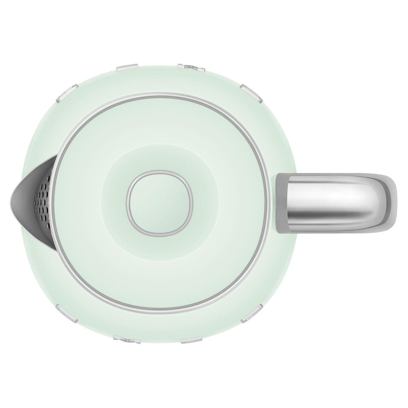 Retro-Style Pastel Green Mini Electric Kettle