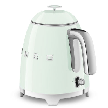 Retro-Style Pastel Green Mini Electric Kettle