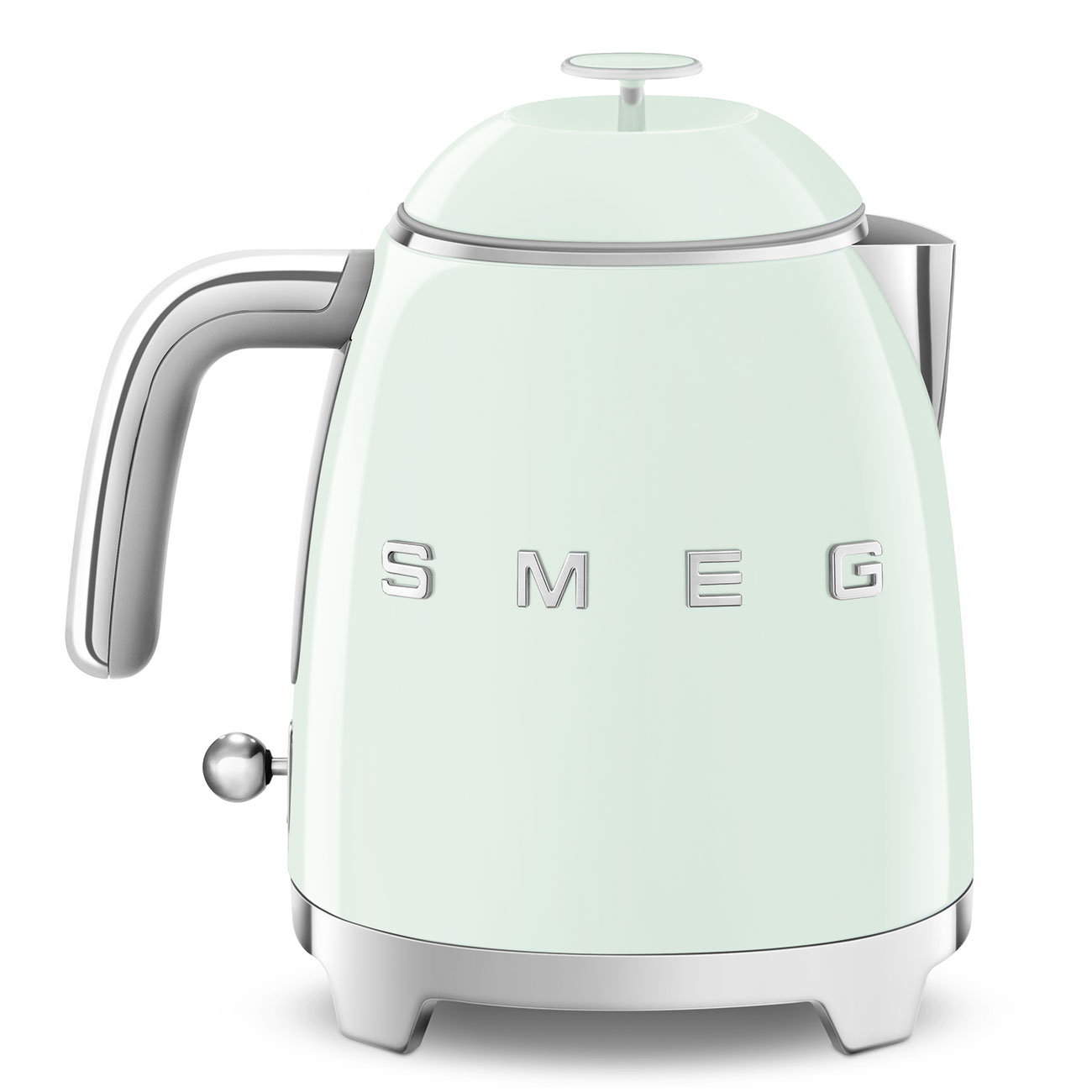 Retro-Style Pastel Green Mini Electric Kettle