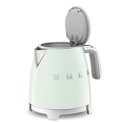 Retro-Style Pastel Green Mini Electric Kettle