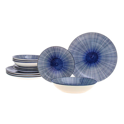 Laura Blue Porcelain 12 PC Set