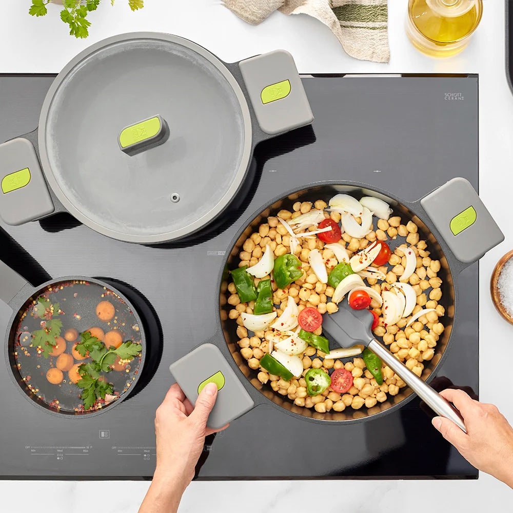Life Ceramic Nonstick Dual Handled Sauté Pan with Glass Lid 28 cm, 3.1 L