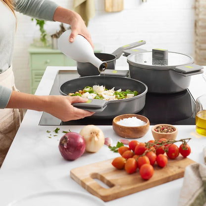 Life Ceramic Nonstick Dual Handled Sauté Pan with Glass Lid 28 cm, 3.1 L