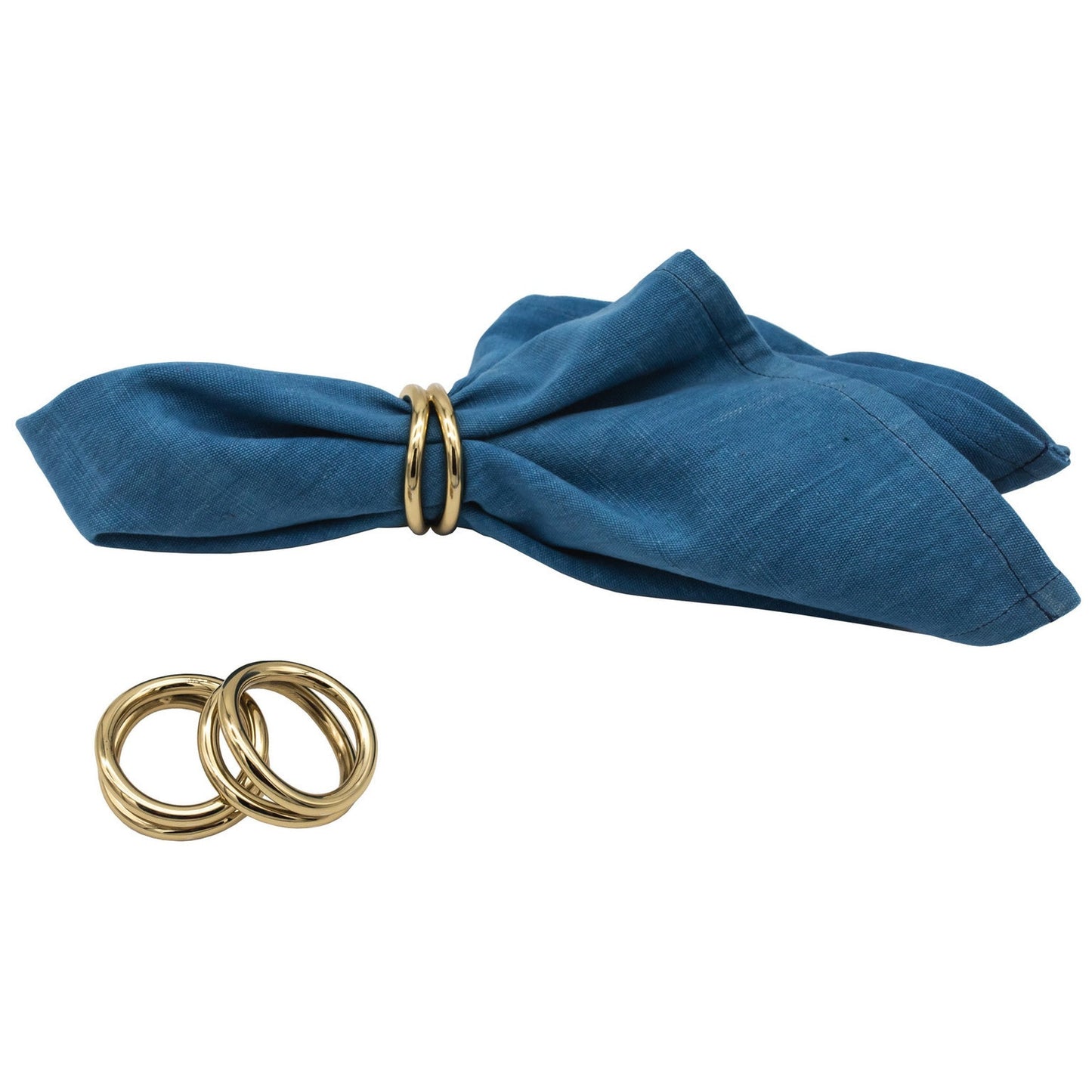 Loop Gold Napkin Ring - Set of 4