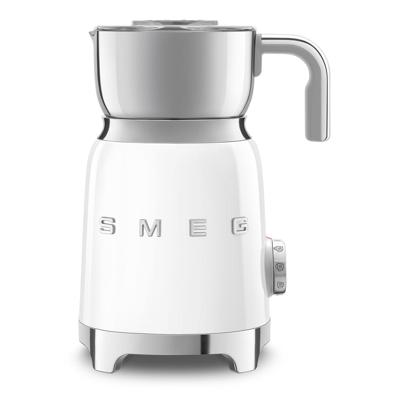Retro-Style Milk Frother - White