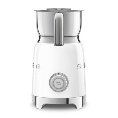 Retro-Style Milk Frother - White