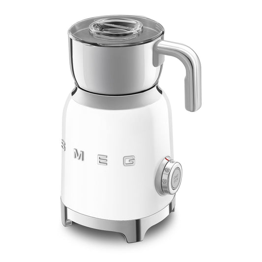 Retro-Style Milk Frother - White