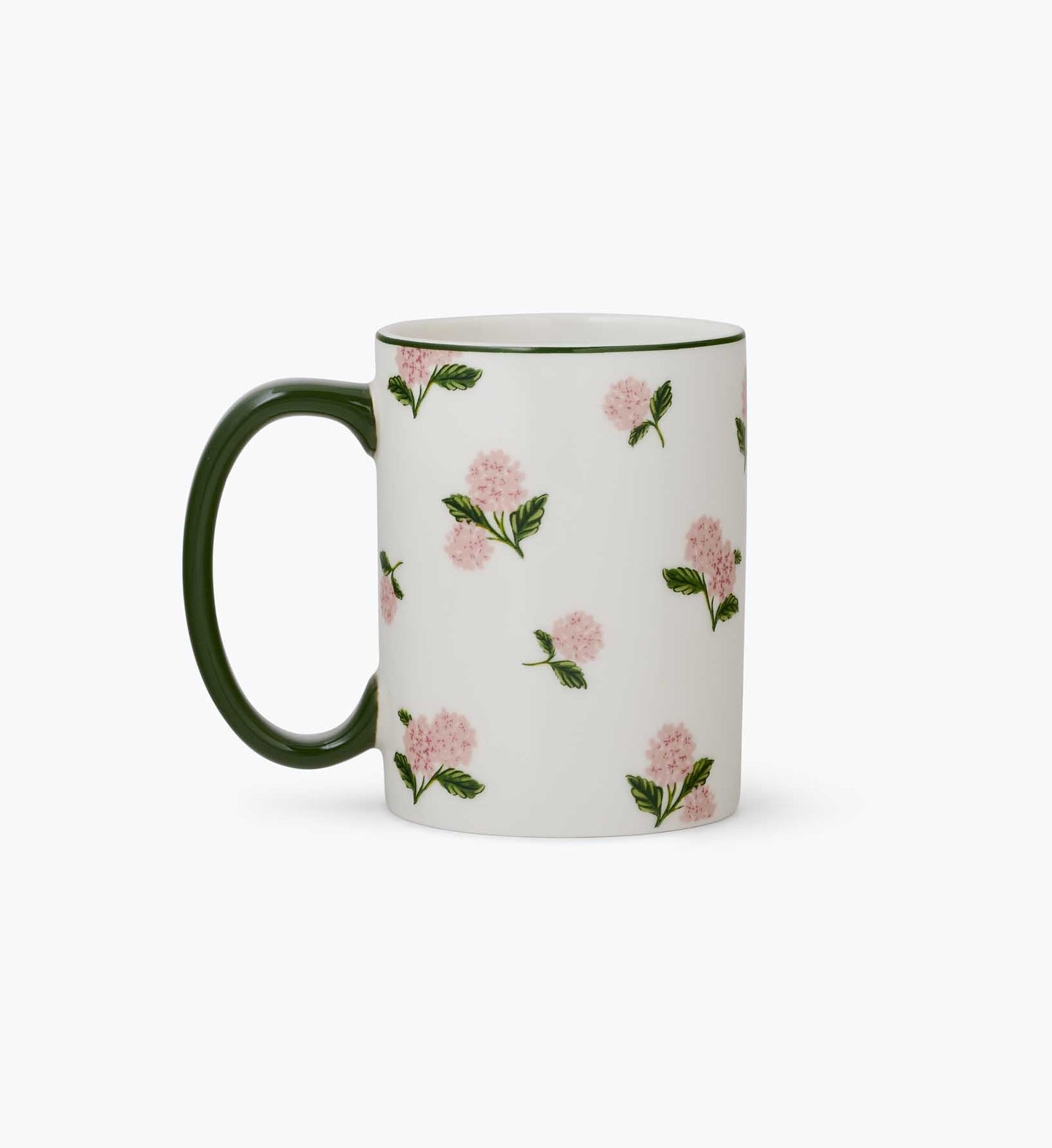 Pink Hydrangea Porcelain Mug