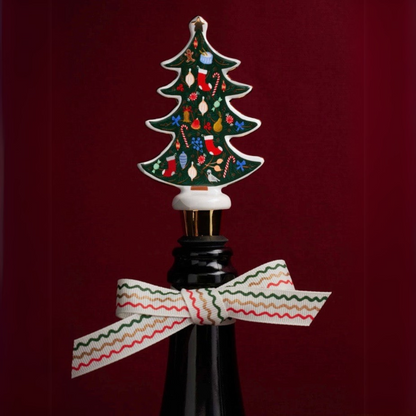 Nutcracker Porcelain Wine Stopper Set