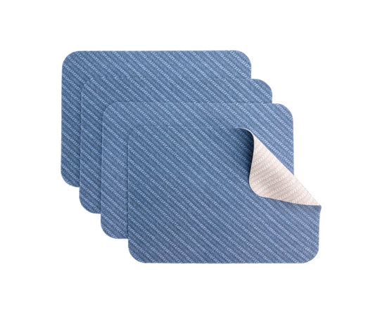 St Tropez Reversible Placemat Diagonal Beige/Navy - Set of 4