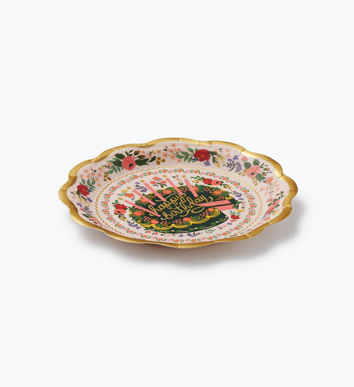 Floral Cake Small Plates