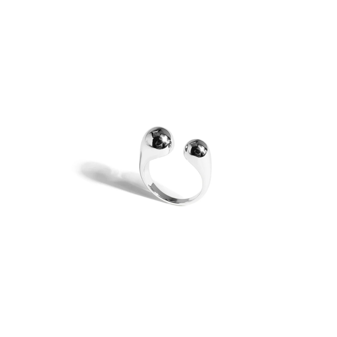Orbit Open Ring Silver