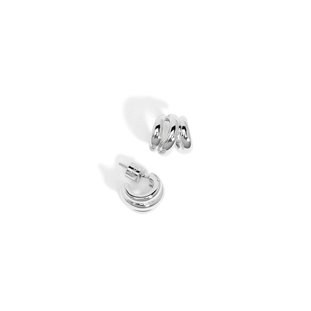 Ear Claw Huggies Silver