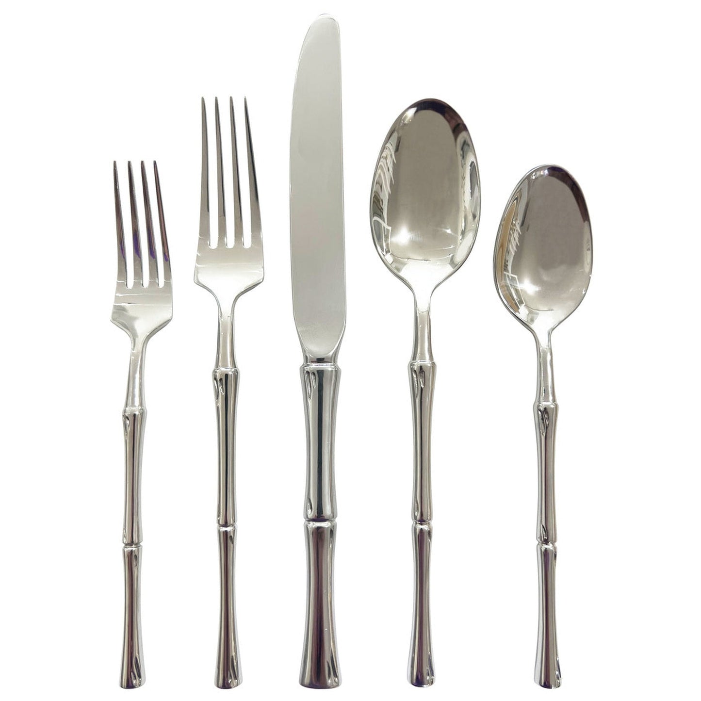Rattan Mirrored 18/10 Stainless Steel 20 Piece Flatware Set, Service For 4