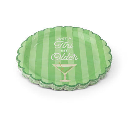 16Pk Figural Dessert Plates Martini