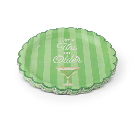 16Pk Figural Dessert Plates Martini